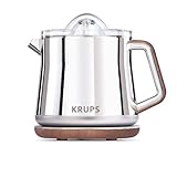 Krups ZX800 Silver Art Collection Citrus Press, Stainless Steel/Chrome