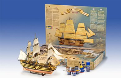 Childrens Toyshop  Toys : HMS Victory - Model Kit with Poster 1:146