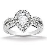 0.33 CT DIAMOND SEMI MOUNT ENGAGEMENT RING SETTING 14K