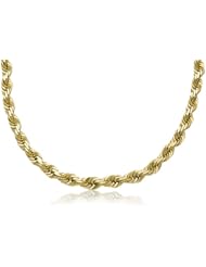 14k New Solid Yellow Gold Diamond Cut Rope Chain / Necklace 8mm Wide 18" inch Long