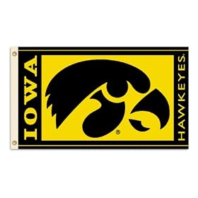 NCAA Iowa Hawkeyes 3-by-5 Foot Flag with Grommets