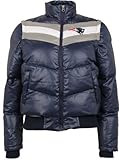 New England Patriots -Women's- Poly Fill 2-In-1 Shiny Bubble Jacket/Vest Jacket
