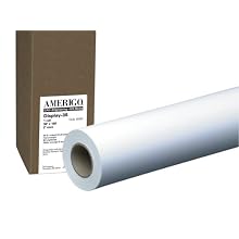 PM Company Perfection Amerigo/Display 35 Wide Format Ink Jet Rolls, 36 Inches x 100 Feet, 2 Inches Core, White, 1 per Carton (45202)