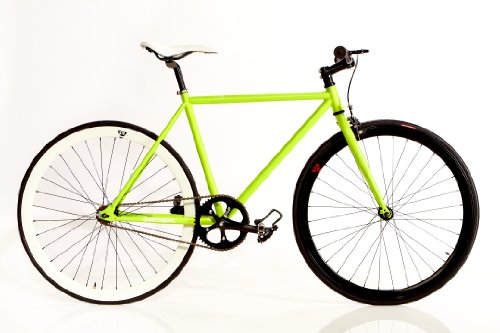 Retrospec Fixie Beta Series Incredible Fixed Gear Single Speed Urban Road Bike (Green Wasabi, Small)