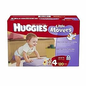 Huggies Little Movers Step 4 Giant Pack, 120 Count: Health &amp; Personal Care