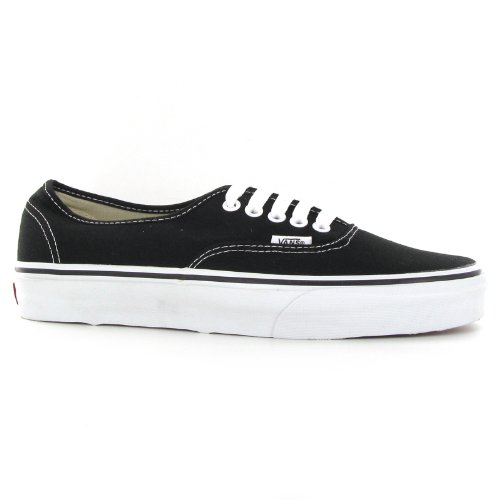 VansUnisex Authentic Black Canvas VN000EE3BLK Mens 8.5, Womens 10