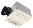 Broan Model QTXE110S 110 CFM Ultra Silent Humidity Sensing Fan, White Grille