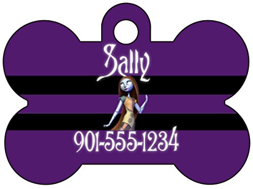 Disney Nightmare Before Christmas Sally Dog Tag Pet Id Tag Personalized w/ Name & Number