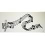 Abstract Musical Notes Piano Jazz Wall Artwork Art