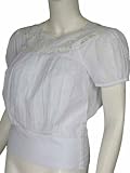 CATHERINE MALANDRINO Pleated SS Top in Blanc