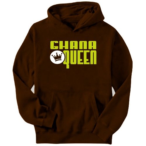 Ghana Queen Countries Mens Hoodie (Brown, Sizes X-Small - XXX-Large) Ghana Queen Countries Mens Hoodie (Brown, Sizes X-Small - XXX-Large)