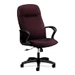 Executive High Back Chair, 27-1/2"x36-1/4"x47-5/8",Claret