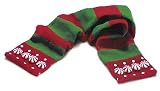 RUSS Christmas Candy Lane Green & Red Fleece Scarf