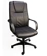 "Regent" Leather Executive Office Chair / High Back w/ Gas Lift & Tilt and Ergonomic Lumbar Support