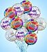 Flowers by 1800Flowers - Air-Rangement - Anniversary Mylar Balloons - One Dozen