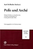 Produkt-Bild: Polis und Arch&eacute; (Historia: Einzelschriften)
