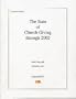The State Of Church Giving Through 2002