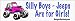 Silly boys Jeeps Are For Girls - funny bumper stickers (Medium)