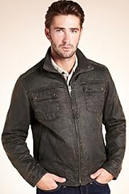 Big Tall North Coast Mock Leather Jacket