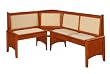 Linon Home Decor 90472T37-01-KD Corner Nook Dining Bench, Cherry Linon Home Decor 90472T37-01-KD Corner Nook Dining Bench, Cherry