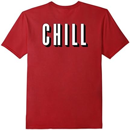Netflix and Chill Front & Back Design - Male Medium - Cranberry