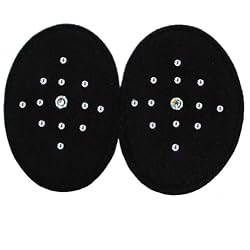 Black - Genuine SWAROVSKI Crystal Embellished Ear Mitts Bandless Ear Muffs 100g ThinsulateTM Insulation DuPontTM Teflon&reg; (Various Colors/Styles/2 Sizes Available)