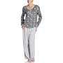 Dockers Women's Reversible Interlock Notch Neck Pj Set