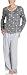 Dockers Women's Reversible Interlock Notch Neck Pj Set