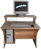 Strictly for Kids SF8003SA Mainstream Stationary School Age Single Computer Table with Monitor Shelf