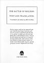 The Battle of Maldon: Text and Translation
