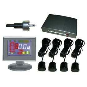 BA418 LCD 4 Sensor Car Reversing Parking Radar Detector
