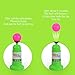 AMGlobal Kids T Ball Set Baseball Set With 3 Different Color Balls Green, Blue, Pink, Sports Training Set Baseball Toy for Kids Children for Fun