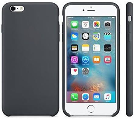 PHONECT iPhone 6/6s Case Environmental Matte Liquid Silicone Shock Absorbing Case with Flat PC Back Panel