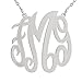 CoolStyles USA Made Monogram Sterling Silver Custom Pendant (Made in USA)