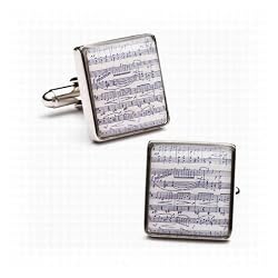 Classical Sheet Music Cufflinks