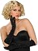 Long Black Stretch Satin Scrunch Elbow Length Gloves One size fits most