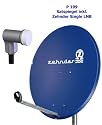 P199 Zehnder Sat Spiegel AY 80-99 blau inkl. Sinlge LNB