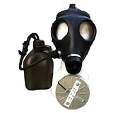 Israeli Adult Gas Mask with Nato Filter and Hydration Canteen New