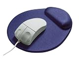 Terrabok Super - Gel Mini Round Mouse Pad with Wrist Rest - Blue