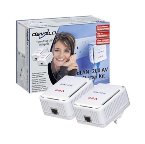 Childrens Toyshop  Electronics : Devolo DLAN 200 AV (Homeplug AV) Starter Kit - Up To 200 Mbp/s, HD Video Streaming Capable