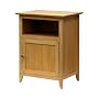 Winsome Wood End Table/Night Stand with Door and Shelf, Natural