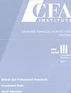 Chartered Financial Analyst (CFA) Program (CFA Level III)