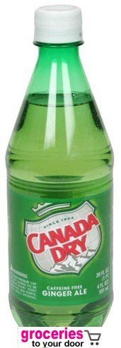 Canada Dry Ginger Ale, 16.9 oz Bottle (Pack of 24)
