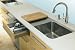 KOHLER K-3593-L-NA Prologue Kitchen Sink with Work Surface on Left and Storage Drawer System