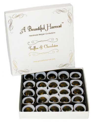 Sugar Free Lemon Cremes - Handmade Belgian Dark Chocolates - 25pc by A Bountiful Harvest