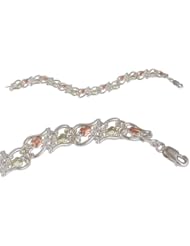 Black Hills Gold Sterling Silver 7 3/4 inch Bracelet