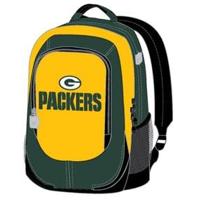 Greenbay Packers Backpack with Embroidered Team Logo