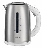 Krups FLF3-JW 54-Ounce Electric Kettle, White and Stainless Steel