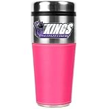 NBA Sacramento Kings 16-Ounce Stainless Steel Travel Tumbler with Pink Sleeve
