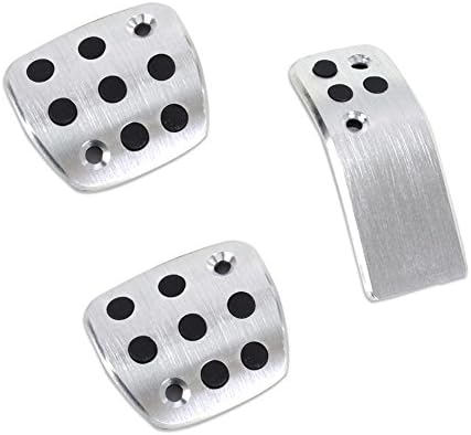 LXD-00037 Tracking # Brand New Silver Sport Fuel Brake Racing MT Pedals Pads For Peugeot 206 206CC 207 High Quality Polished Aluminum